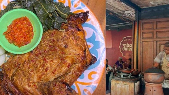 KULINER LEGEND KLATEN - Rumah Makan Ayam Panggang Mbah Dinem berlokasi di Jl. Andalas No.21A, Sipacar, Semangkak, Klaten Tengah, Jawa Tengah. Kuliner satu ini direkomendasikan karena sudah bertahan puluhan tahun. (INSTAGRAM/mbahdinem_official)
