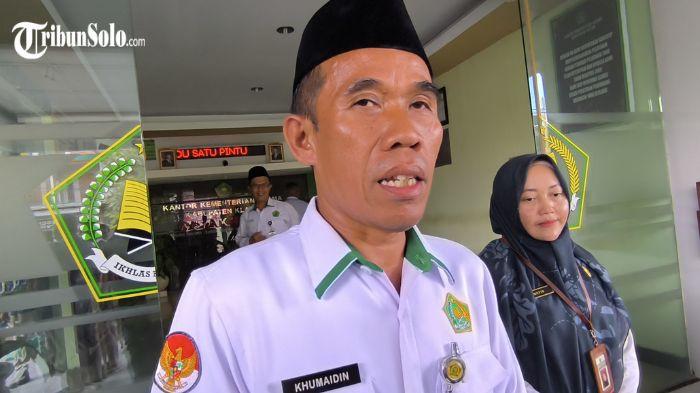 Kepala Kemenag Klaten, Khumaidin saat ditemui belum lama ini.
