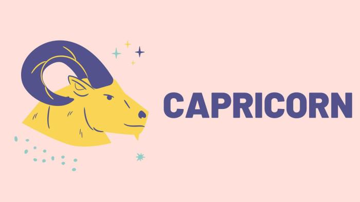 HOROSKOP ZODIAK - Ilustrasi logo zodiak Capricorn diedit menggunakan Canva 
