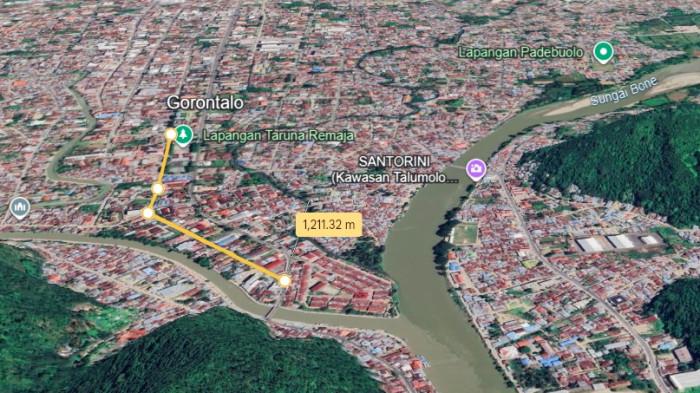 MAPS -- Jl Wolter Monginsidi, jalan yang resmi berganti nama jadi Jl Ajoeba Wartabone, Rabu (20/5/2026).