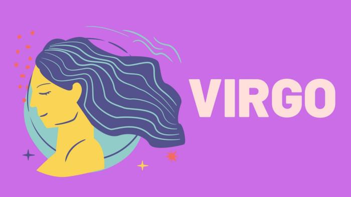 HOROSKOP ZODIAK - Ilustrasi zodiak Virgo diedit menggunakan Canva 