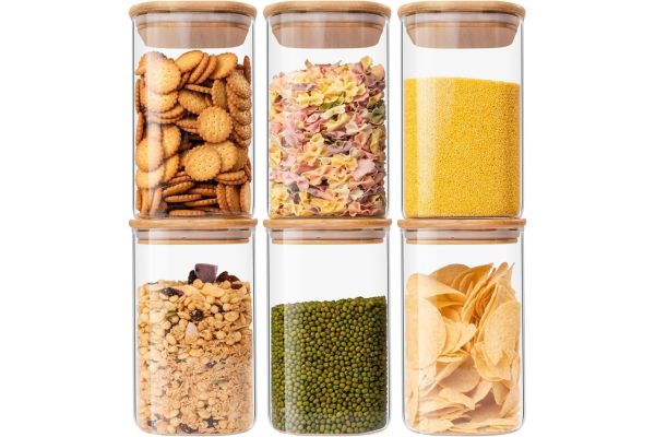 Glass Food Storage Jars Credit: Amazon