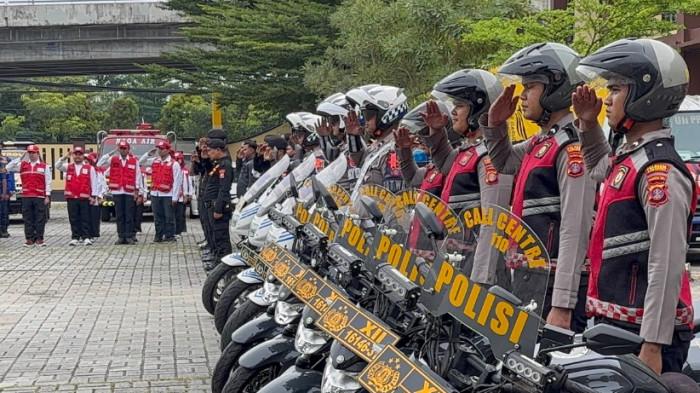 DEMO HAK ANGKET - Kepolisian siap siaga untuk pengamanan unjuk rasa di Samarinda, Kalimantan Timur yang digelar pada Kamis 21 Mei 2026.
