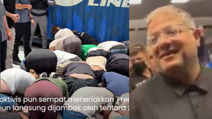 TAK MANUSIAWI - Menteri Keamanan Nasional Israel, Itamar Ben-Gvir memperlakukan relawan kemanusiaan dari Global Sumud Flotilla (GSF)  secara tidak manusiawi. 