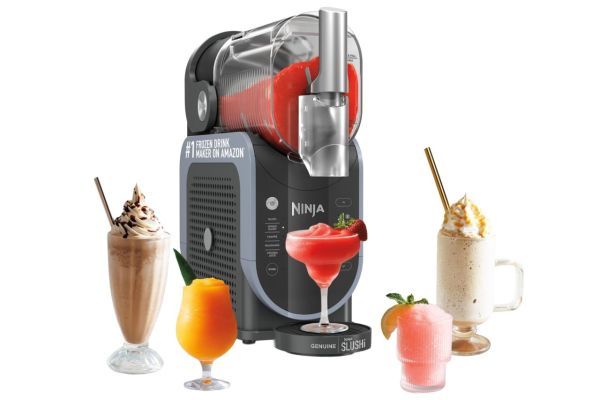 Ninja SLUSHi Frozen Drink & Slushie Machine with RapidChill Technology | 88 oz. Easy Fill Vessel | 5 Preset Programs | Make Margaritas, Frappés, & More | With Dishwasher Safe Parts | Black | FS301 Credit: Amazon