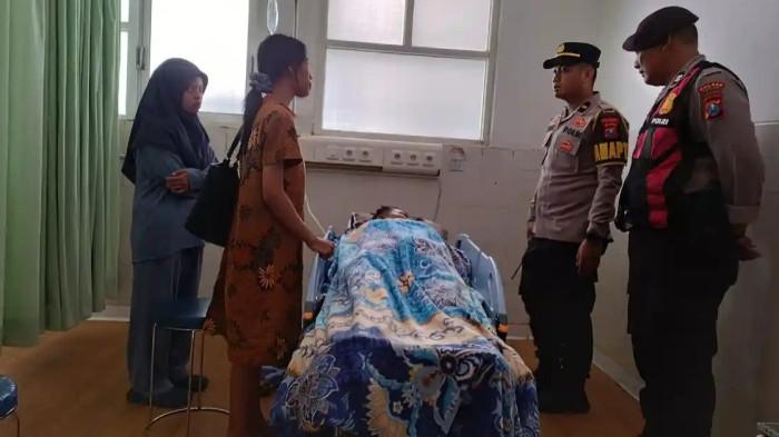 PENYIRAMAN AIR KERAS - Seorang penjual tempe disiram air keras oleh orang tak dikenal (OTK) di Kabupaten Pacitan, Jawa Timur, Rabu (13/5/2026).