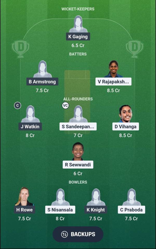 SL-A vs NZ-A-W Dream11 Prediction Fantasy Cricket Tips Dream11 Team New Zealand A Women Tour of Sri Lanka 2026