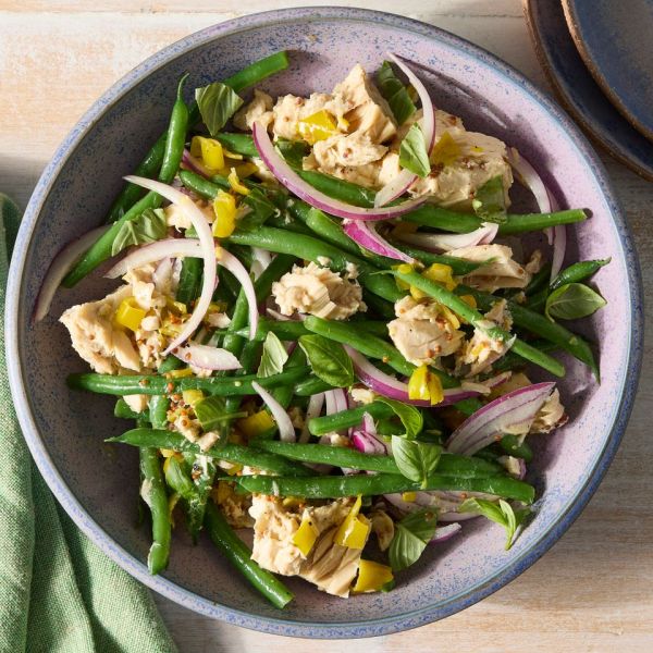 A recipe image of Green Bean & Tuna Salad. Credit: Photographer: Jen Causey.