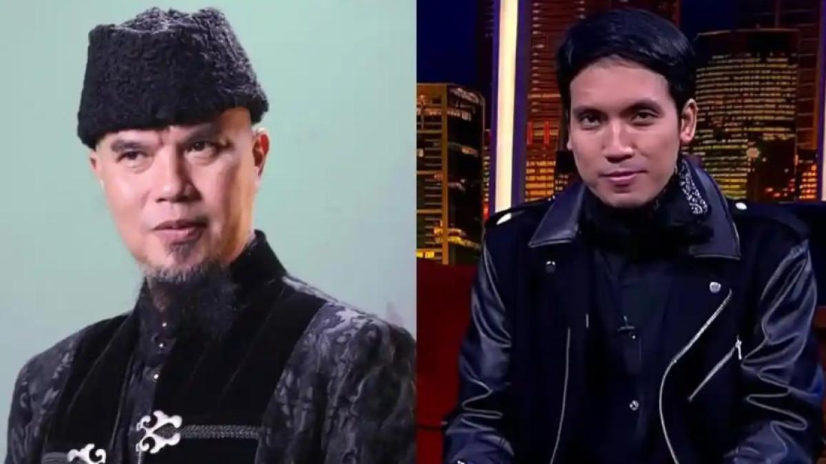 TEGANG DI PANGGUNG - Desta mendadak panik saat Ahmad Dhani melontarkan sindiran terhadap program televisi lain ketika mereka tampil bersama dalam acara The Icon Indonesia di SCTV.