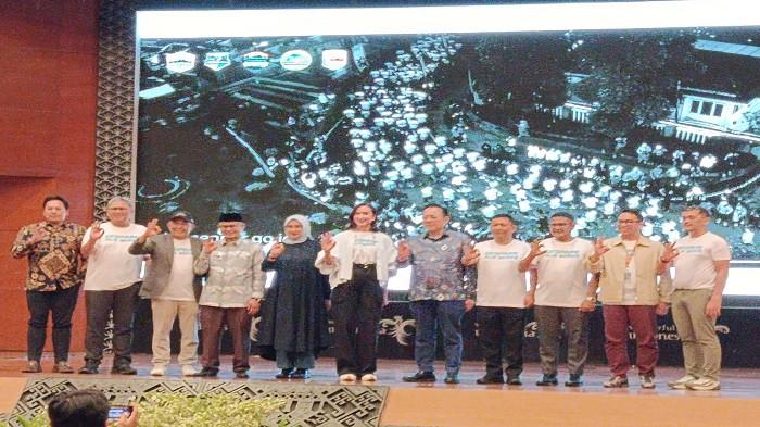 Sekda Kabupaten Belitung, Marzuki menghadiri acara launching Geopark Run Series 2027 pada Sabtu (23/5/2026).