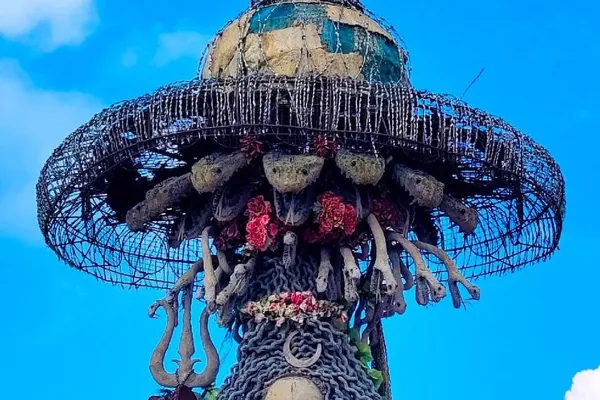 artist spends 38 years to built shiv temple seen in dream