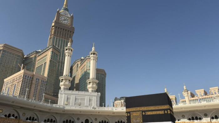 SUASANA MASJIDIL HARAM - Jemaah haji 2026 memadati area tawaf, Makkah, Arab Saudi Jumat (1/5/2026).