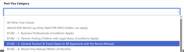 New US Visa Category Showing In India