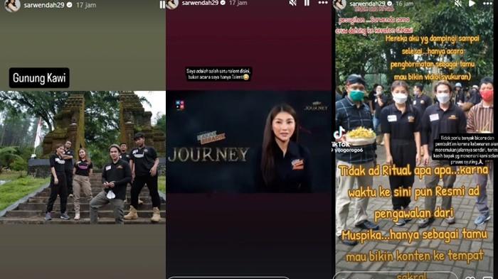 Sarwendah terseret setelah viral pengakuan juru kunci Gunung Kawi, yang menyebut ada sejumlah