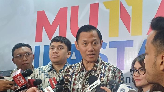 Menteri Koordinator Bidang Infrastruktur dan Pembangunan Kewilayahan Agus Harimurti Yudhoyono (AHY) saat ditemui di Senayan, Jakarta, Sabtu (23/5/2026).(KOMPAS.com/Tria Sutrisna)
