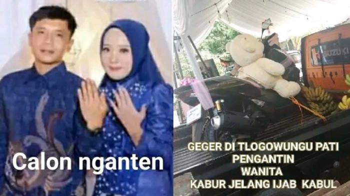 DITINGGAL KABUR - Muhammad Musalim (33) batal menikah karena mempelai wanita Nayla (19), kabur meninggalkan rumah tanpa pamit hanya beberapa jam sebelum prosesi akad nikah dimulai, di Desa Tajungsari, Kecamatan Tlogowungu, Kabupaten Pati, Kamis (21/5/2026). Padahal mahal berupa motor Honda PCX sudah disiapkan mempelai pria.