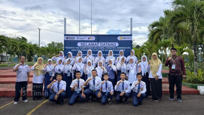 Peserta Tes Program Beasiswa PT Timah di SMAN 1 Pemali