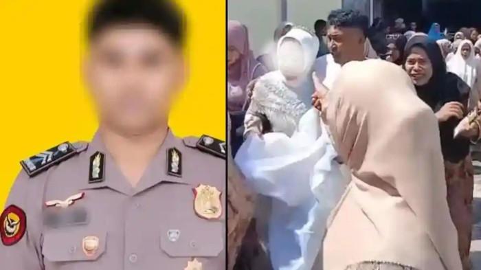 POLISI DITUNTUT KEKASIH --  Briptu Alim alias Briptu AA dituntut kekasihnya setelah keduanya batal nikah. Tak hanya dituntut materil, namun pihak keluarga Anisa juga mendesak kepolisian untuk memecat Briptu Alim.
