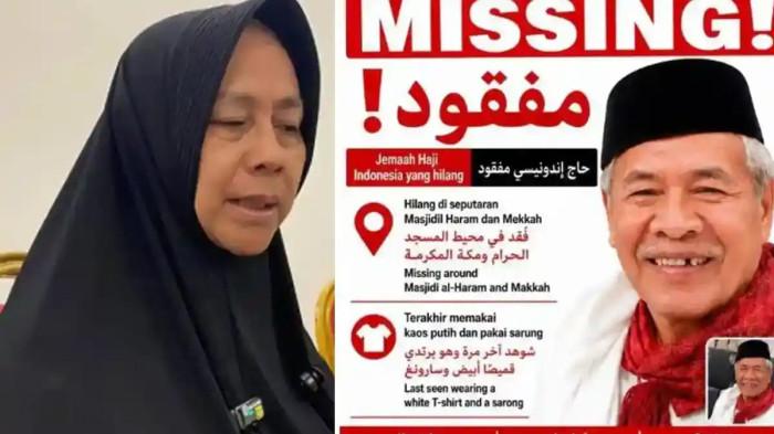 Nafsiah Nawan (67) dan suaminya, Muhammad Firdaus Akhlan (73) jemaah haji asal Pondok Bambu, Jakarta Selatan. Firdaus ditemukan meninggal setelah sepekan hilang.