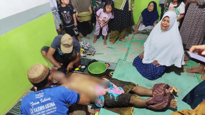 KORBAN HANYUT -- Lisman Lahabi, warga Dusun II, Desa Lahumbo, ditemukan meninggal dunia. Korban sempat hanyut terbawa derasnya arus Sungai Manggulipa pada Senin (25/5/2026).