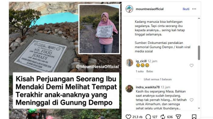 Hasna Abdul Hamid (52) melangkahkan kaki perlahan namun pasti