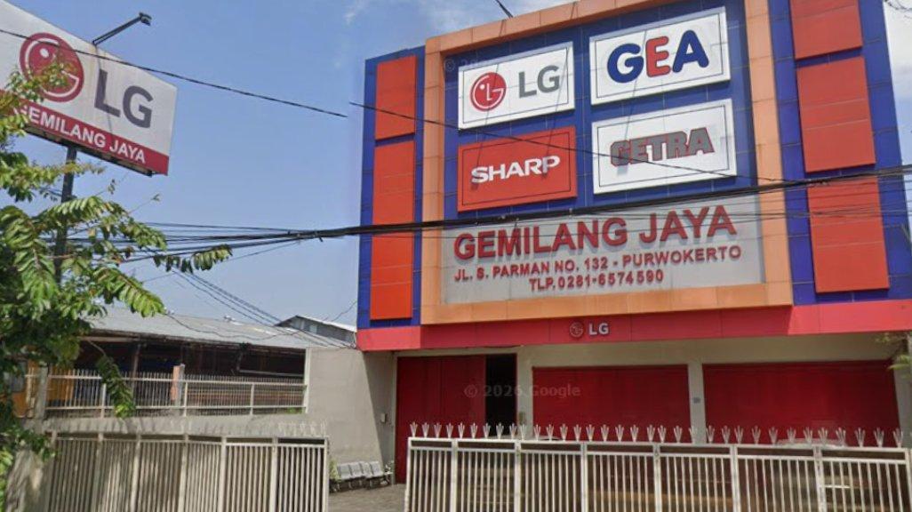 Foto Toko Gemilang Jaya di Jl. S. Parman, Karangbawang, Purwokerto Kulon, Kecamatan Purwokerto Selatan, Kabupaten Banyumas, Jawa Tengah 53141, yang diambil Google Maps pada April 2026.