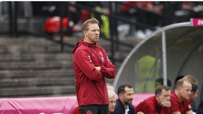 Debut pelatih Bayern Muenchen, Julian Nagelsmann, dalam laga uji coba melawan FC Koeln di MS Technologie-Arena.