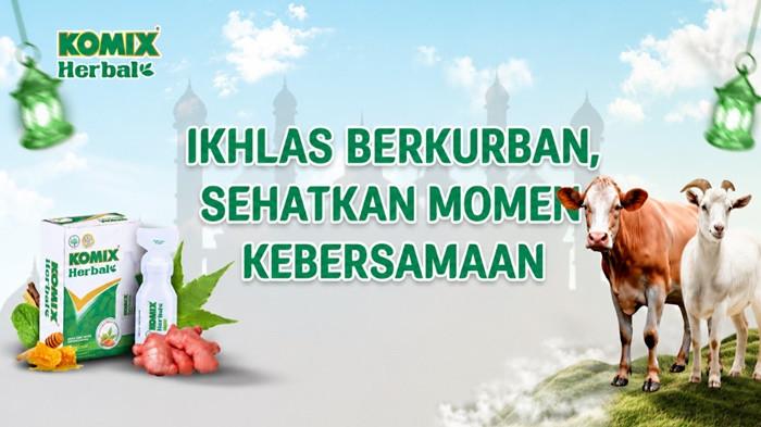 Komix Herbal dan Sriwijaya Post Berbagi Kebahagiaan Lewat Program 'Ikhlas Berkurban'