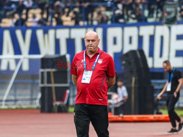 Pelatih Bojan Hodak dalam laga Persib Bandung vs Persijap Jepara pada pekan ke-34 Super Leeague 2025/26, Sabtu (23/5/2026). 