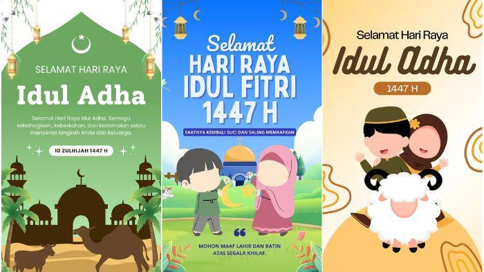 POSTER IDUL ADHA - Kumpulan poster Hari Raya Idul Adha 2026 yang bisa diunduh secara gratis dan dibagikan di media sosial.
