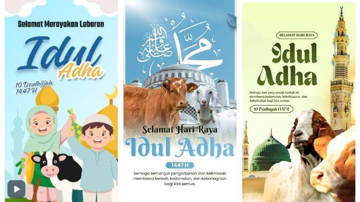 POSTER IDUL ADHA - Kumpulan poster Idul Adha 2026 yang bisa diunduh secara gratis dan dibagikan di media sosial.