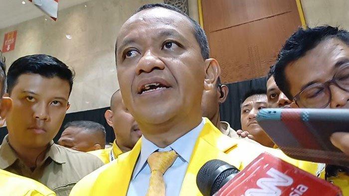 Ketua Umum (Ketum) Partai Golkar Bahlil Lahadalia di JCC, Jakarta, Rabu (21/8/2024).