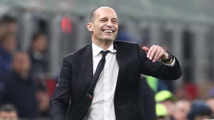 GAGAL PENUHI TARGET - Ekspresi Massimiliano Allegri saat mendampingi AC Milan di Liga Italia Serie A musim 2025/2026. Sang Allenatore gagal memenuhi target Rossoneri setelah finish di luar zona Liga Champions, Selasa (26/5/2026).