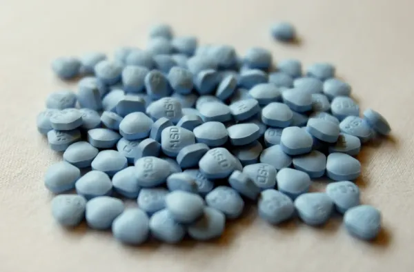 A pile of finasteride pills.