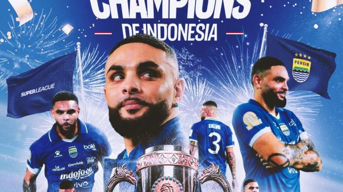 Ucapan selamat yang diberikan media sosial (X) Ligue 1 Prancis untuk Layvin Kurzawa bersama Persib Bandung yang memenangkan gelar juara Super League 2025/2026, Sabtu (23/5/2026).