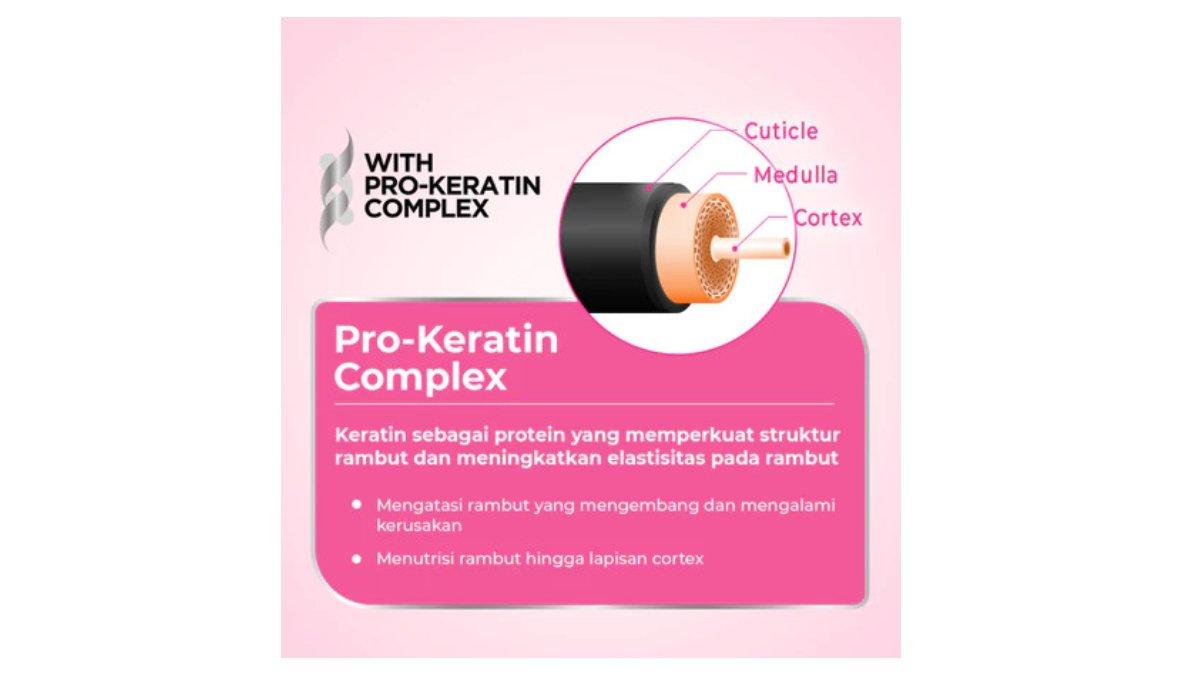 Ilustrasi kandungan utama Ellips Hair Mask Pro Keratin Hair Repair Tube