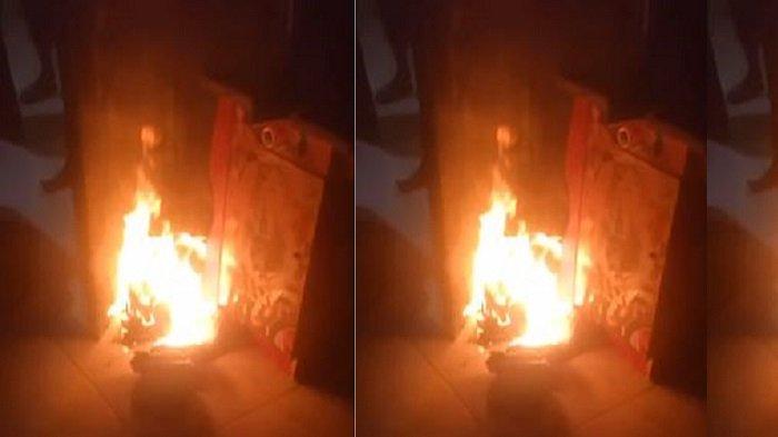 Api muncul di rumah warga Kasuran, Seyegan, Sleman, Rabu (27/5/2026) sekitar pukul 22.50.