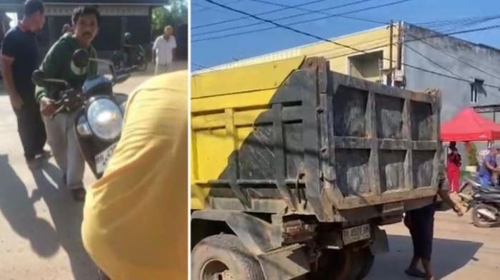 KECELAKAAN MAUT - Polisi mengamankan dua sopir kendaraan yang terlibat kecelakaan maut di Jalan Dharmapala, RT 12, Desa Kebon IX, Kecamatan Sungai Gelam, Kecamatan Sungai Gelam, Kabupaten Muaro Jambi, Kamis (28/5/2026) pagi.