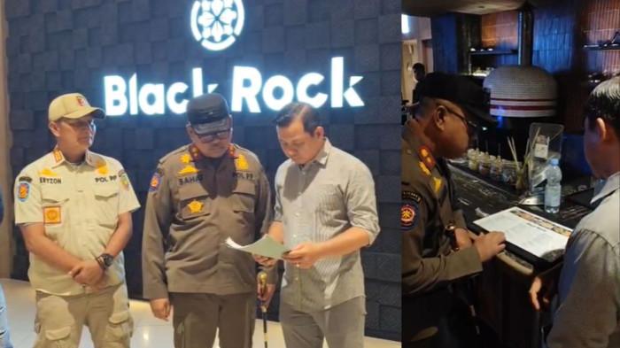 BLACK ROCK BENGKULU - Satpol PP Kota Bengkulu melakukan pengawasan di Bar Black Rock Bengkulu pada Sabtu (23/5/2026) malam. Satpol PP Kota Bengkulu memastikan terus memantau Black Rock terkait izin minuman beralkohol golongan B dan C.