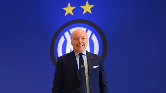 BIDIK LIGA CHAMPIONS - Presiden Inter Milan, Giuseppe Marotta belum puas dengan raihan double winner, bos Nerazzurri kini bidik trofi Liga Champions musim 2026/2027, Kams (28/5/2026).