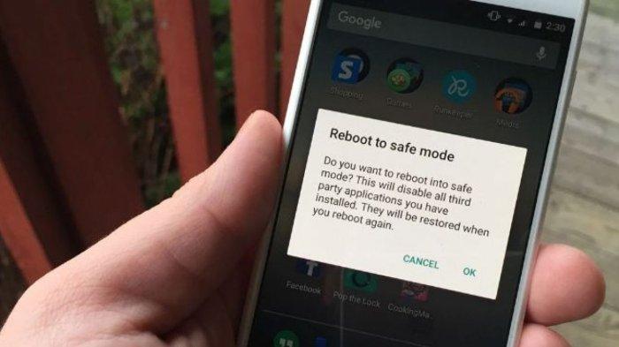 Ilustrasi Safe Mode pada Android.