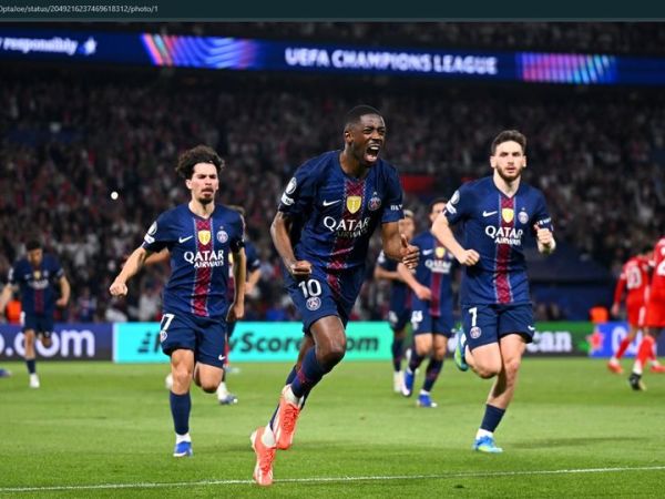 PSG berhasil meraih kemenangan 5-4 atas Bayern Muenchen pada leg pertama semifinal Liga Champions 2025-2026.