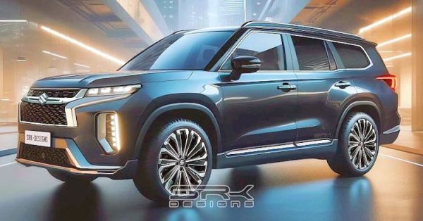 maruti suzuki grand vitara 7 seat hybrid suv render maruti suzuki grand vitara 7 seat hybrid suv render
