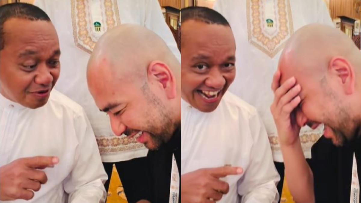 Bahlil Lahadalia titip pesan ke Raffi Ahmad untuk cari pencipta lagu 'MBG'.