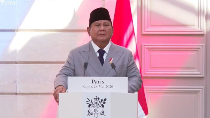 Presiden RI Prabowo Subianto di Istana Elysee, Paris, Perancis, Kamis (28/5/2026)(YouTube Sekretariat Presiden)
