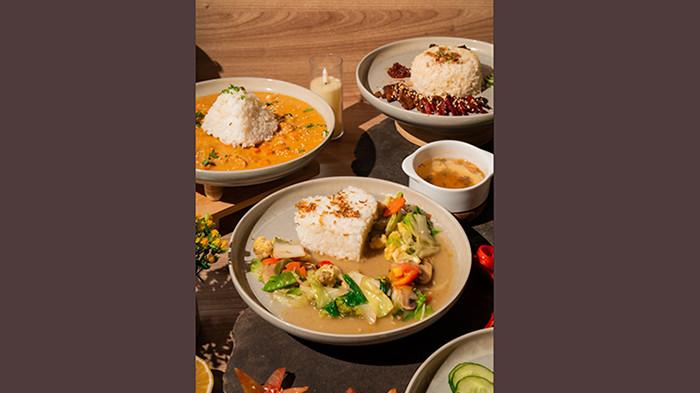 Beragam menu hidangan vegan di LN Fortunate Coffee Kapal