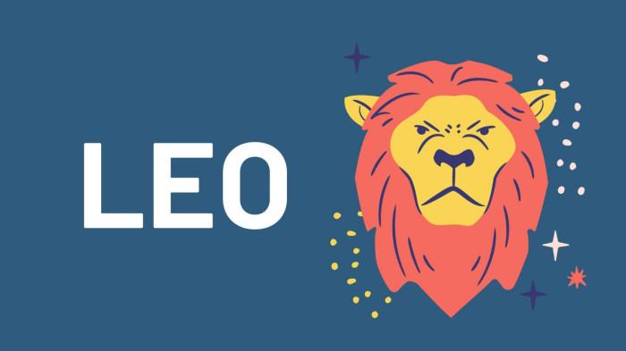 HOROSKOP ZODIAK - Ilustrasi zodiak Leo diedit menggunakan Canva