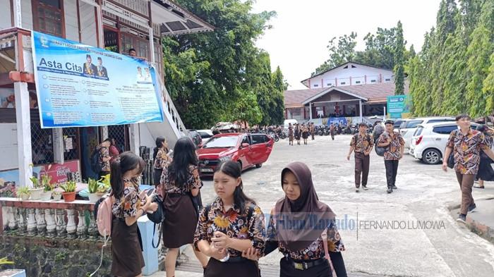 SIAP - Suasana di SMA Negeri 9 Manado, belum lama ini. Tahun ajaran baru 2026, SMA Negeri 9 siap menerima 612 murid baru.