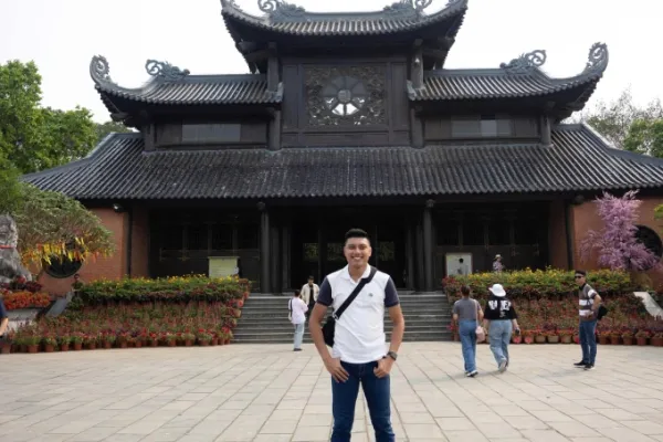 Kharim Raof during his trip to Hanoi in 2025. Photo: Provided by the character