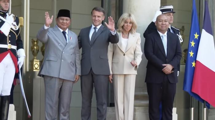 Presiden Prabowo Subianto bertemu dengan Presiden Prancis Emmanuel Macron di Istana Élysée, Paris , pada Kamis, (28/5/2026).